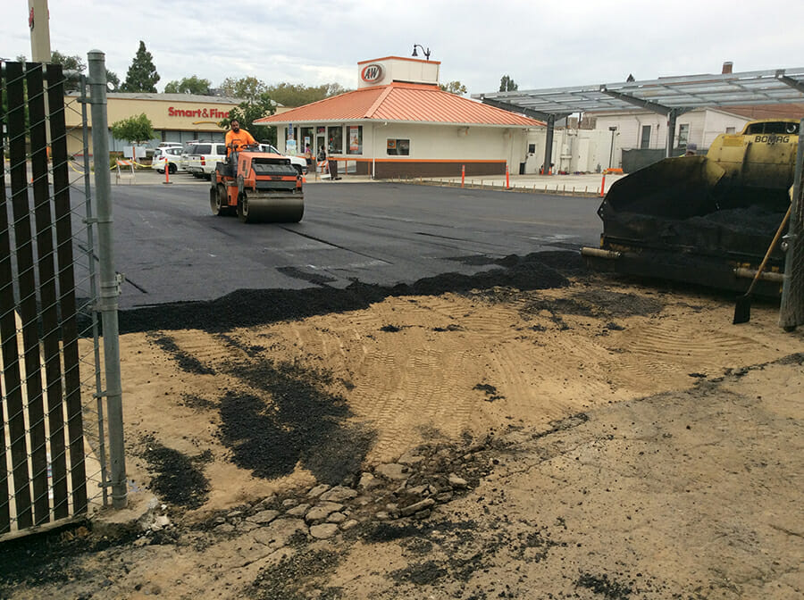 new asphalt for project