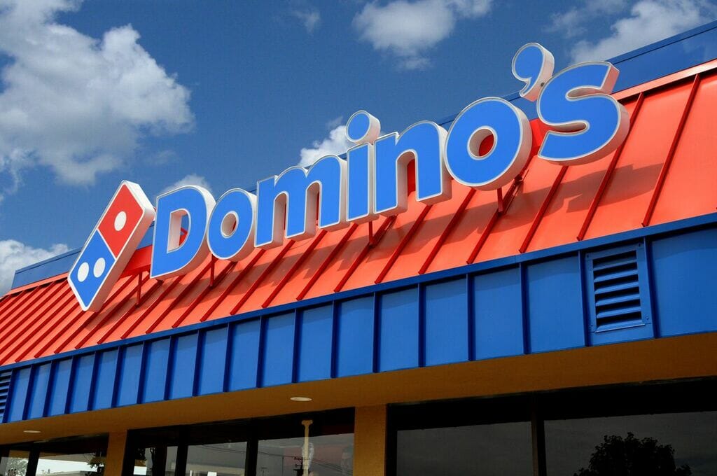 Completed Domino's building exterior